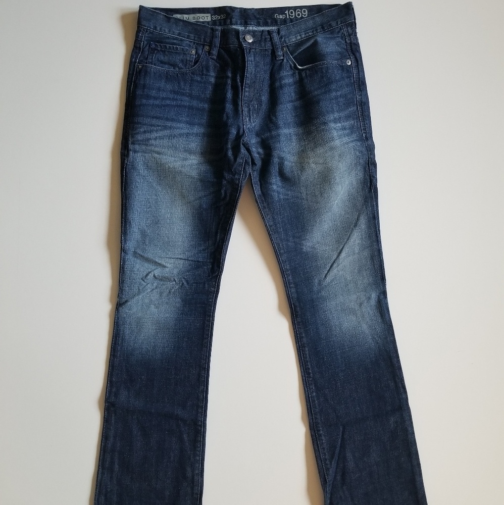 Gap premium denim slim straight boot cut